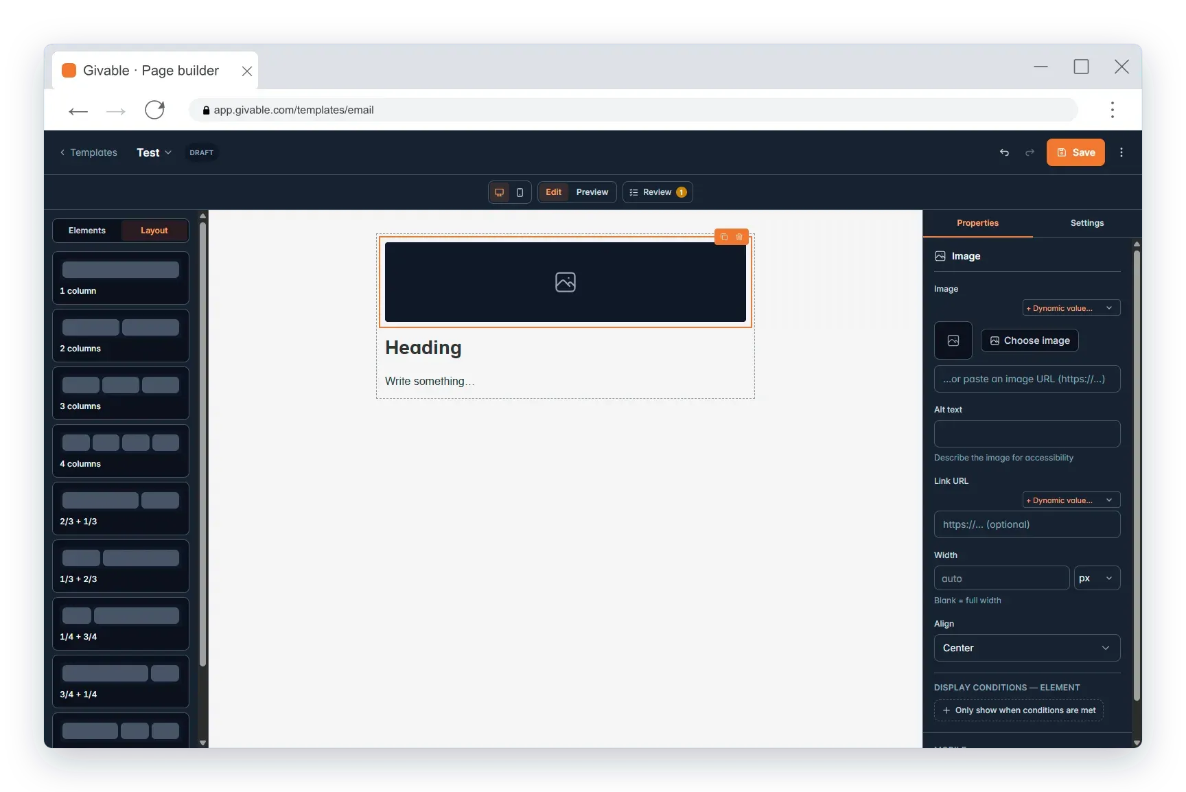 Page builder