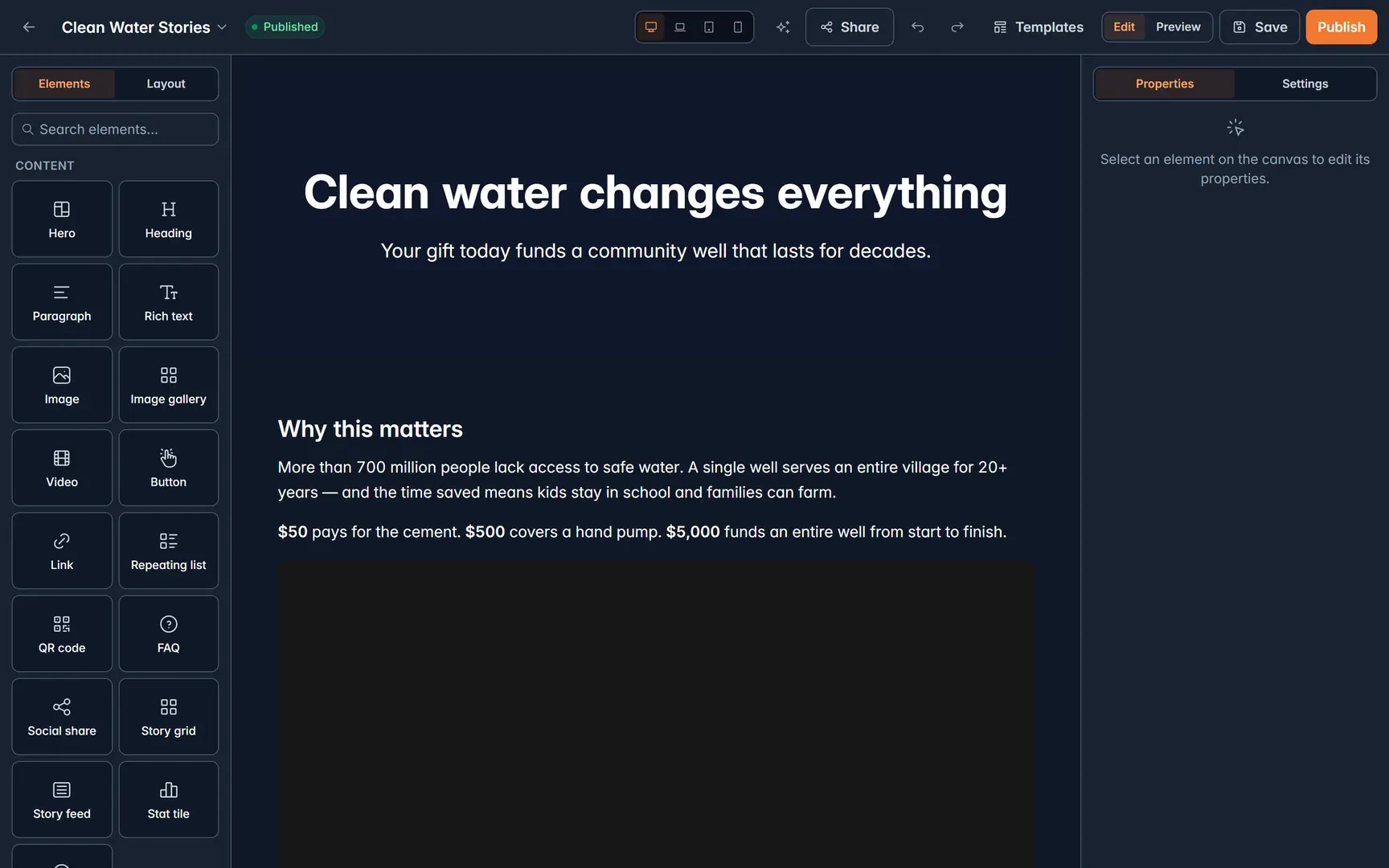 Landing Pages overview